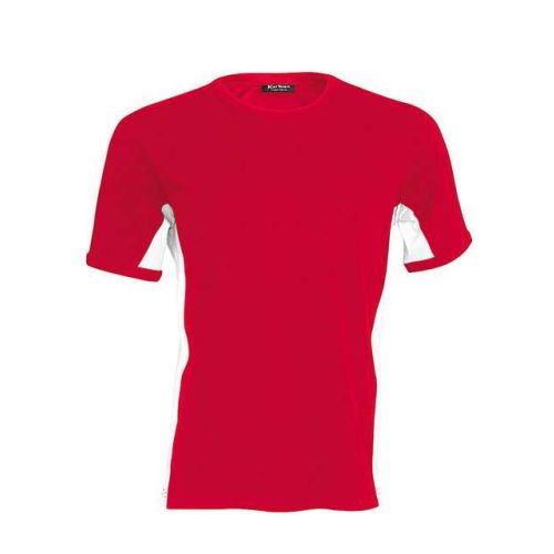 ka340re-wh-s, KARIBAN TIGER SHORT SLEEVE (KA340) nyári rövid ujjú féri póló, környakas