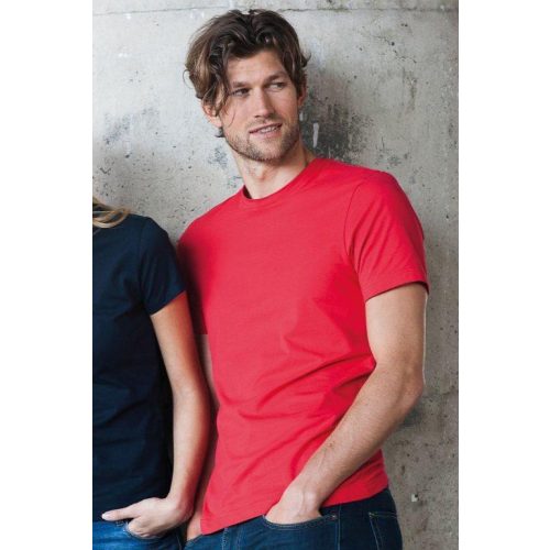 KARIBAN MEN'S SORT SLEEVE (KA356) nyári rövid ujjú férfi póló, környakas oldalvarrott, 100% Pamut