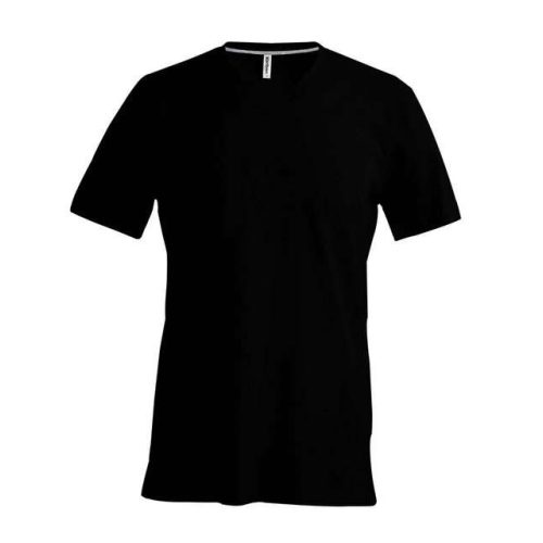 ka357bl-s, KARIBAN MEN'S SHORT SLEEVE (KA357) nyári rövid ujjú férfi póló V nyakú oldalvarrott