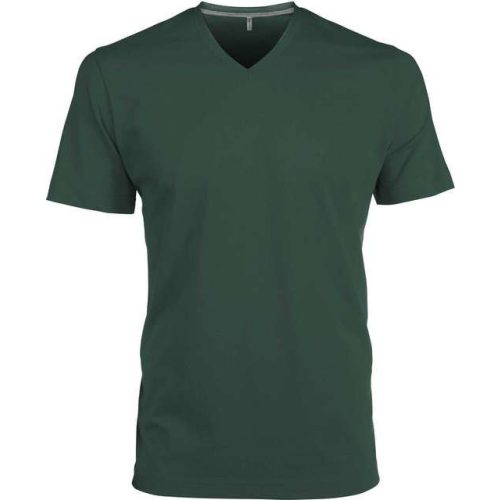 ka357fo-s, KARIBAN MEN'S SHORT SLEEVE (KA357) nyári rövid ujjú férfi póló V nyakú oldalvarrott