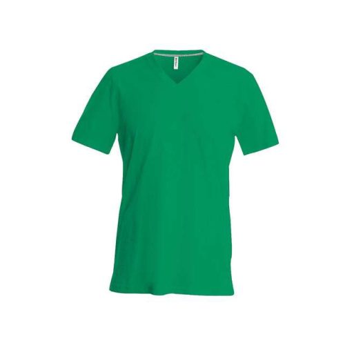 ka357kl-s, KARIBAN MEN'S SHORT SLEEVE (KA357) nyári rövid ujjú férfi póló V nyakú oldalvarrott