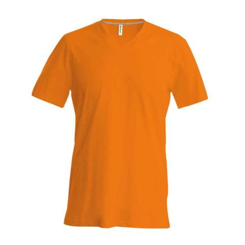 ka357or-s, KARIBAN MEN'S SHORT SLEEVE (KA357) nyári rövid ujjú férfi póló V nyakú oldalvarrott