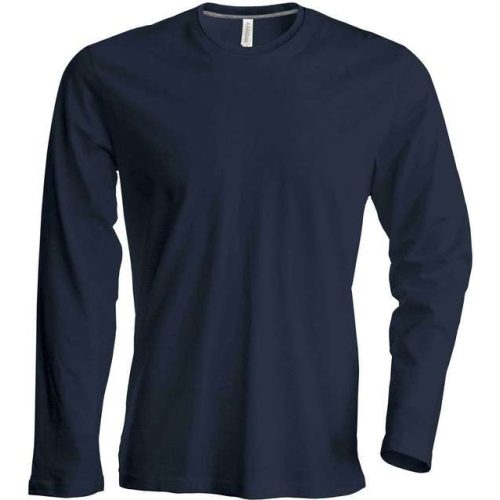 ka359dg-s, KARIBAN MEN'S LONG SLEEVE (KA359) nyári hosszú ujjú férfi póló, környakas