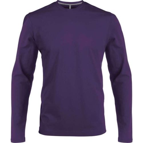 ka359pu-s, KARIBAN MEN'S LONG SLEEVE (KA359) nyári hosszú ujjú férfi póló, környakas