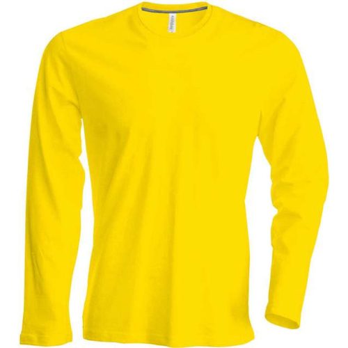 ka359ye-s, KARIBAN MEN'S LONG SLEEVE (KA359) nyári hosszú ujjú férfi póló, környakas