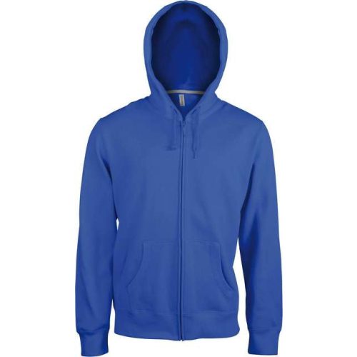 ka454lro-s, KARIBAN FULL ZIP HOODED (KA454) hosszú ujjú uniszex pulóver poliészter/pamut