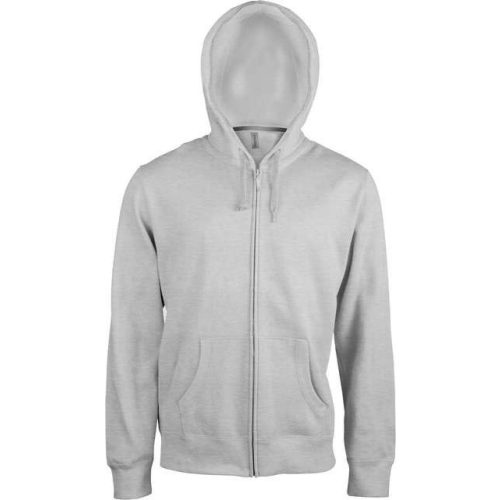 ka454og-s, KARIBAN FULL ZIP HOODED (KA454) hosszú ujjú uniszex pulóver poliészter/pamut