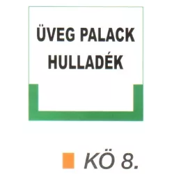 Üveg palack hulladék kö 8.