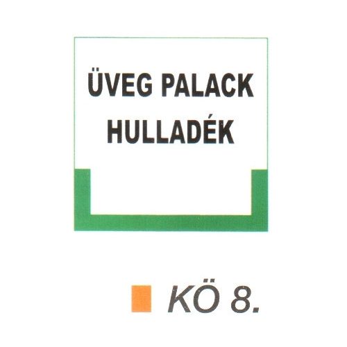 Üveg palack hulladék kö 8.