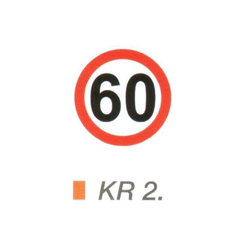 60 km sebességkorlátozás KR2.