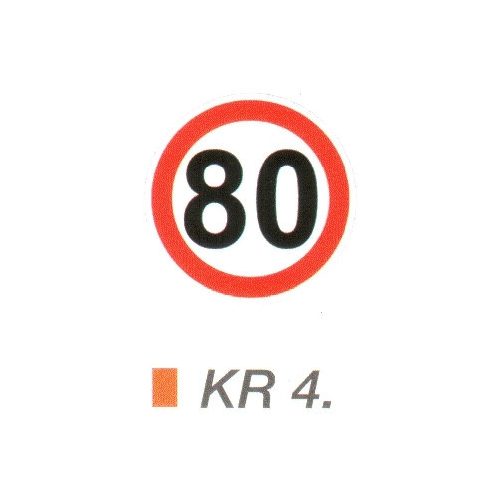 80 km sebességkorlátozás KR4.