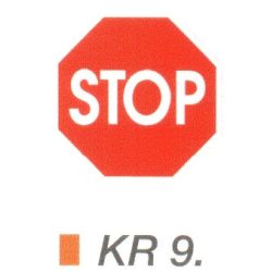 Stoptábla KR9.