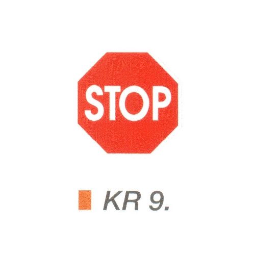 Stoptábla KR9.