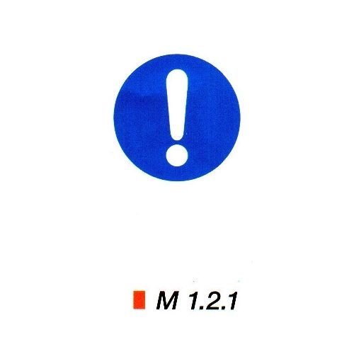 Általános utasítás kiegészítő jelzéssel m 1.2.1