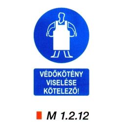 Védőkötény viselése kötelező m 1.2.12