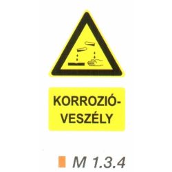 Vigyázat! Korrózióveszély m 1.3.4