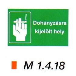 Dohányzásra kijelölt hely m 1.4.18