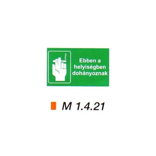 Ebben a helyiségben dohányoznak m 1.4.21