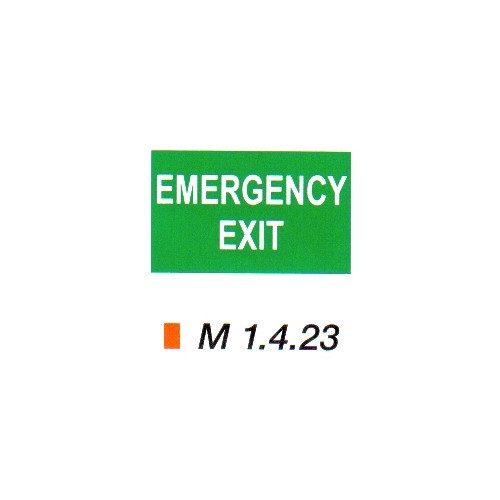 Emergency exit m 1.4.23