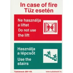   Után világítós menekülési útvonalat jelző öntapadós tábla