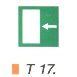 Vészkijárat balra t 17