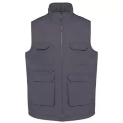   Designed To Work WK607 UNISEX PADDED MULTI-POCKET POLYCOTTON VEST XS