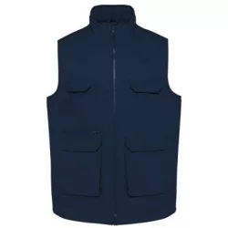   Designed To Work WK607 UNISEX PADDED MULTI-POCKET POLYCOTTON VEST XL