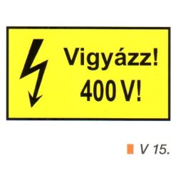 Vigyázz! 400 V! v 15