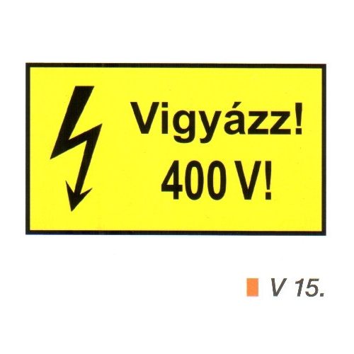 Vigyázz! 400 V! v 15