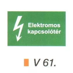 Elektromos kapcsolótér v 61